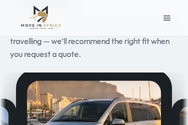 Move in Africa fleet coverflow carousel on mobile